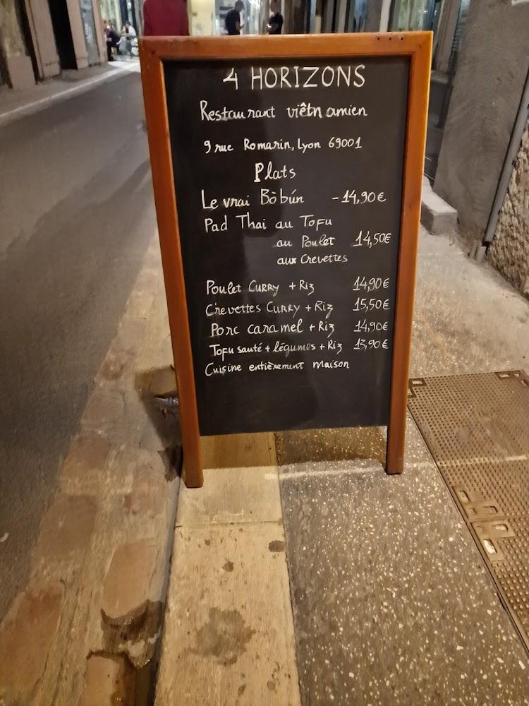 4 Horizons, 9 rue Romarin 69001: restaurant vietnamien et thailandais - Menu Image 2